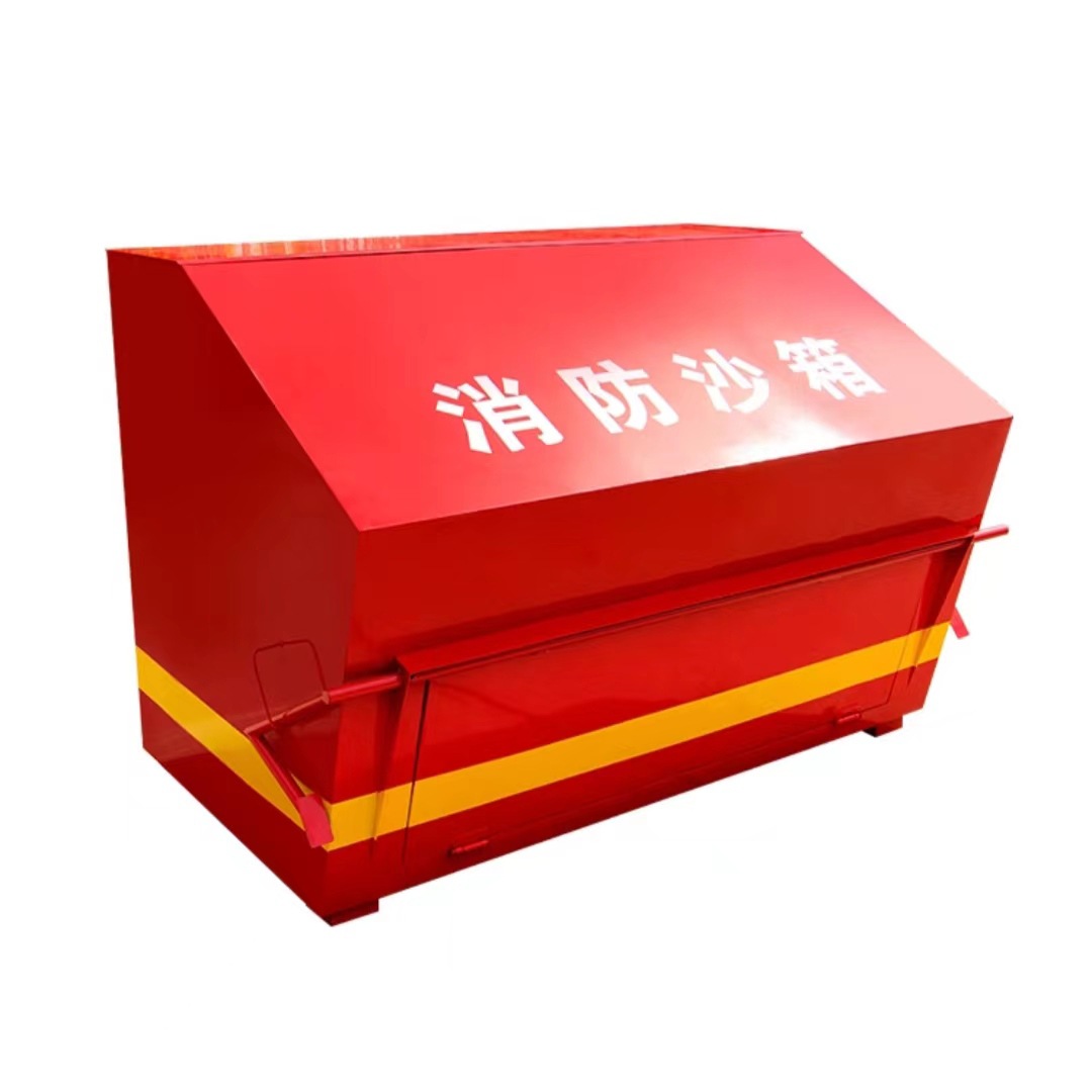 Foot-Operated Fire Sandbox Sinopec Gas Station Special Cold-Rolled Steel Yellow Sand Box Stainless Steel Fire Sandbox Galvanized Steel