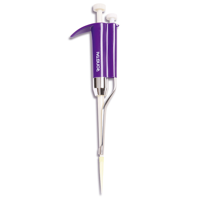 Rongtai Purple Five-Speed Adjustable 5-5000Ul Pipette Pipette Gun Manual Liquid Dispenser Sample Gun