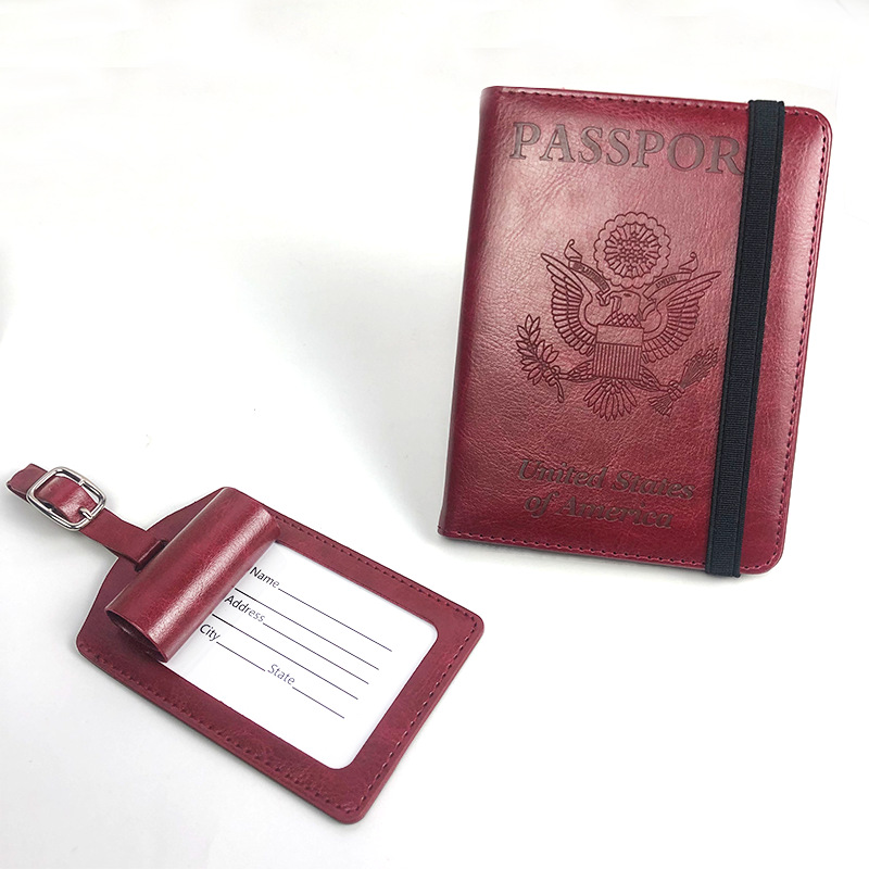 Customized Multifunctional American Passport Strap Passport Protective Cover Dollar Bill Holder Vaccine Card Holder Passport Holder Oem