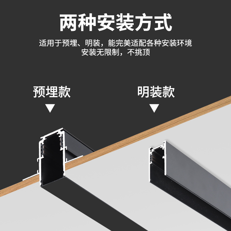 Led Full Spectrum Magnetic Floodlight Smart Home Decoration Spotlight Living Room Surface Mounted Concealed Embedded Magnetic Suction Without Main Light