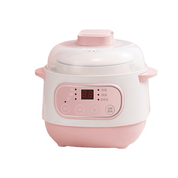 Electric Stew Pot, Fully Automatic Household Ceramic Multi-Functional Water-Proof Stew Bird's Nest Soup Pot, Health-Preserving Electric Stew Pot, Casserole Pot for Delivery