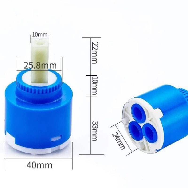 Spanish track valve faucet hot and cold water ceramic valve switch assembly kitchen mixing valve faucet accessories