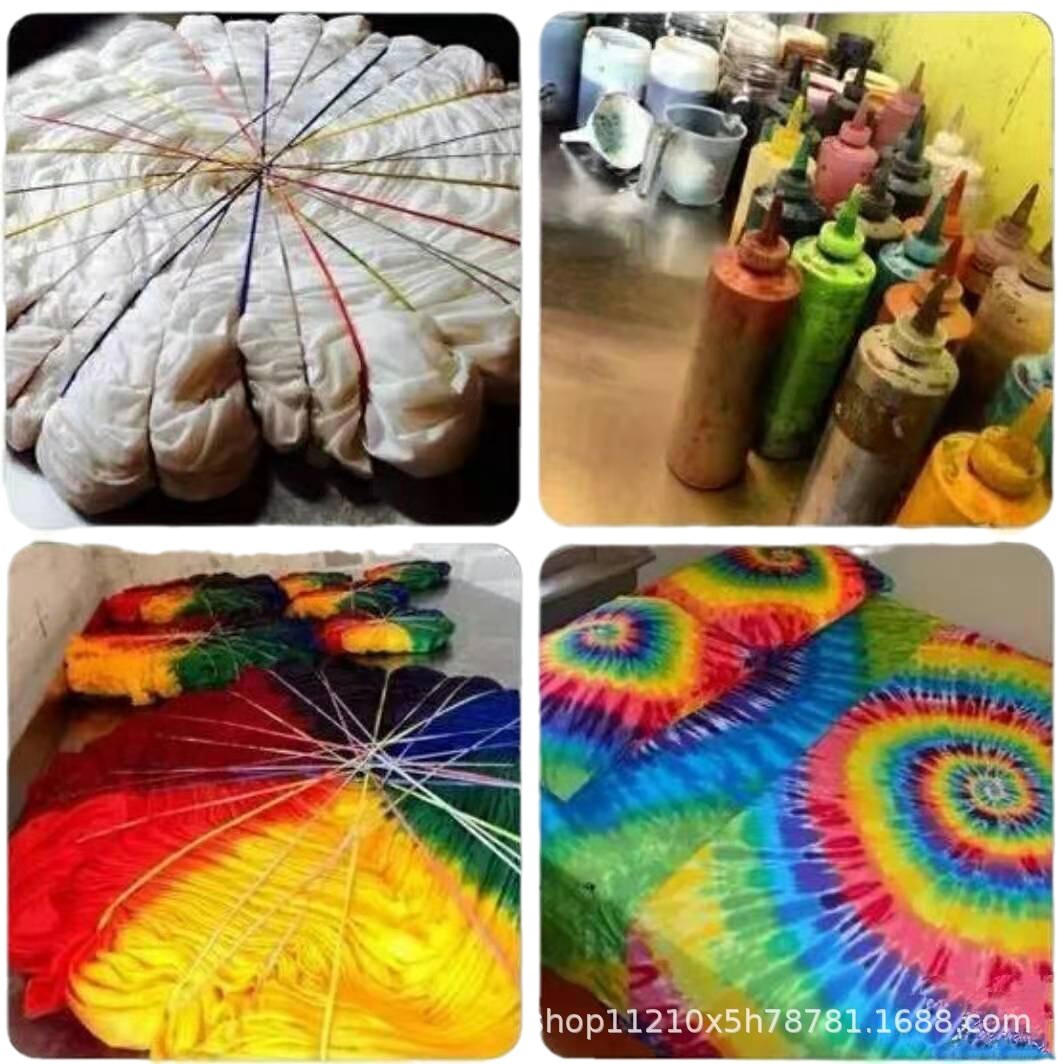 Tie-Dye Dye Clothes, Cold Water Tie-Dye No-Cook Pigment Powder, DIY Tie-Dye Hat Clothing and Other Tie-Dye Dye