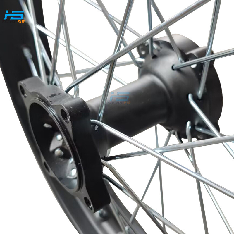 Off-road motorcycle accessories C disc front wheel hub 1.6X19 inch rear iron rim 1.85X16 inch tire iron ring drum core