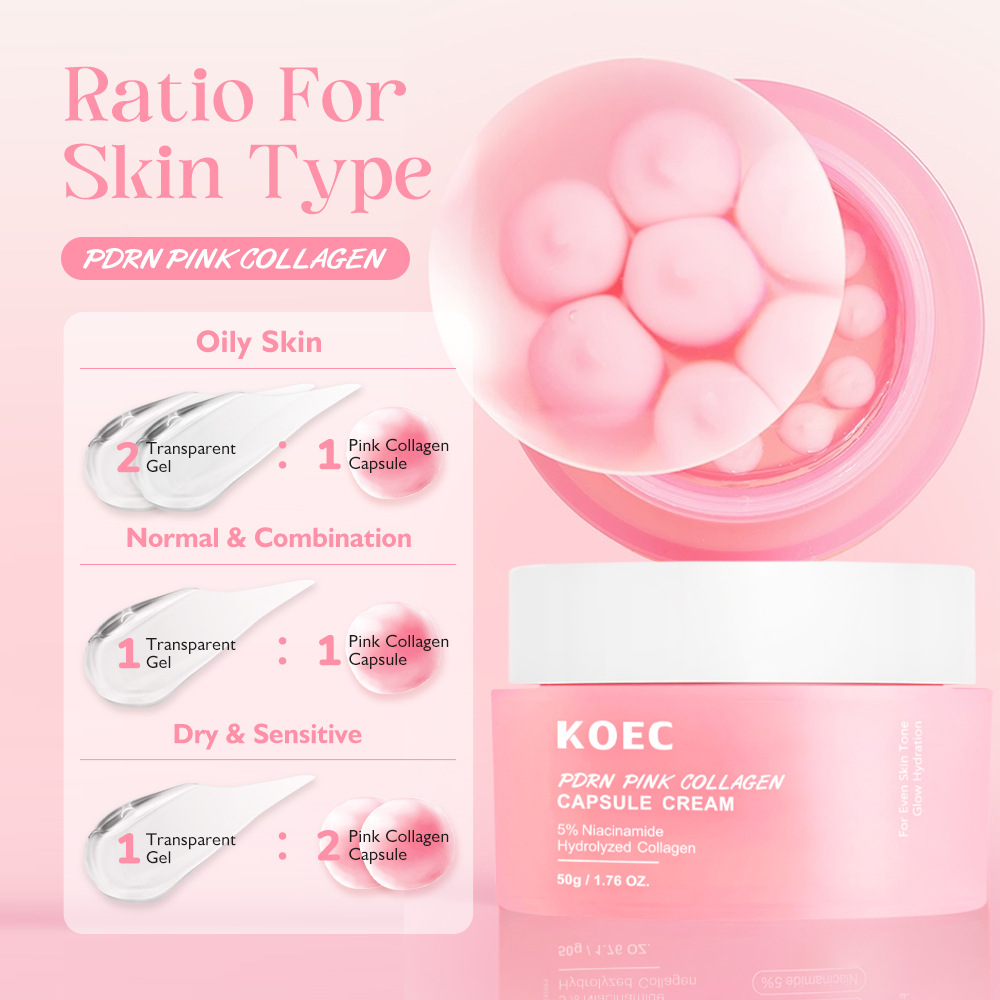 KOEC powder polypeptide collagen filling cream moisturizing PDRN facial moisturizing cream cross-border explosion wholesale