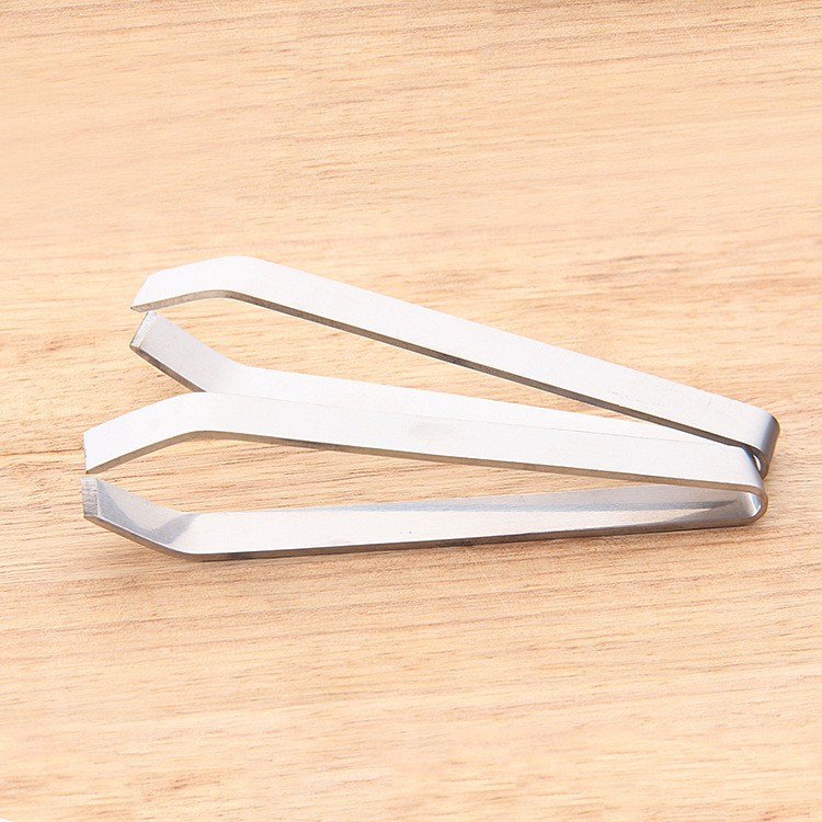 Wholesale flat mouth thickened Fishbone clip stainless steel goose feather clip hair pulling clip hair remover kitchen gadget