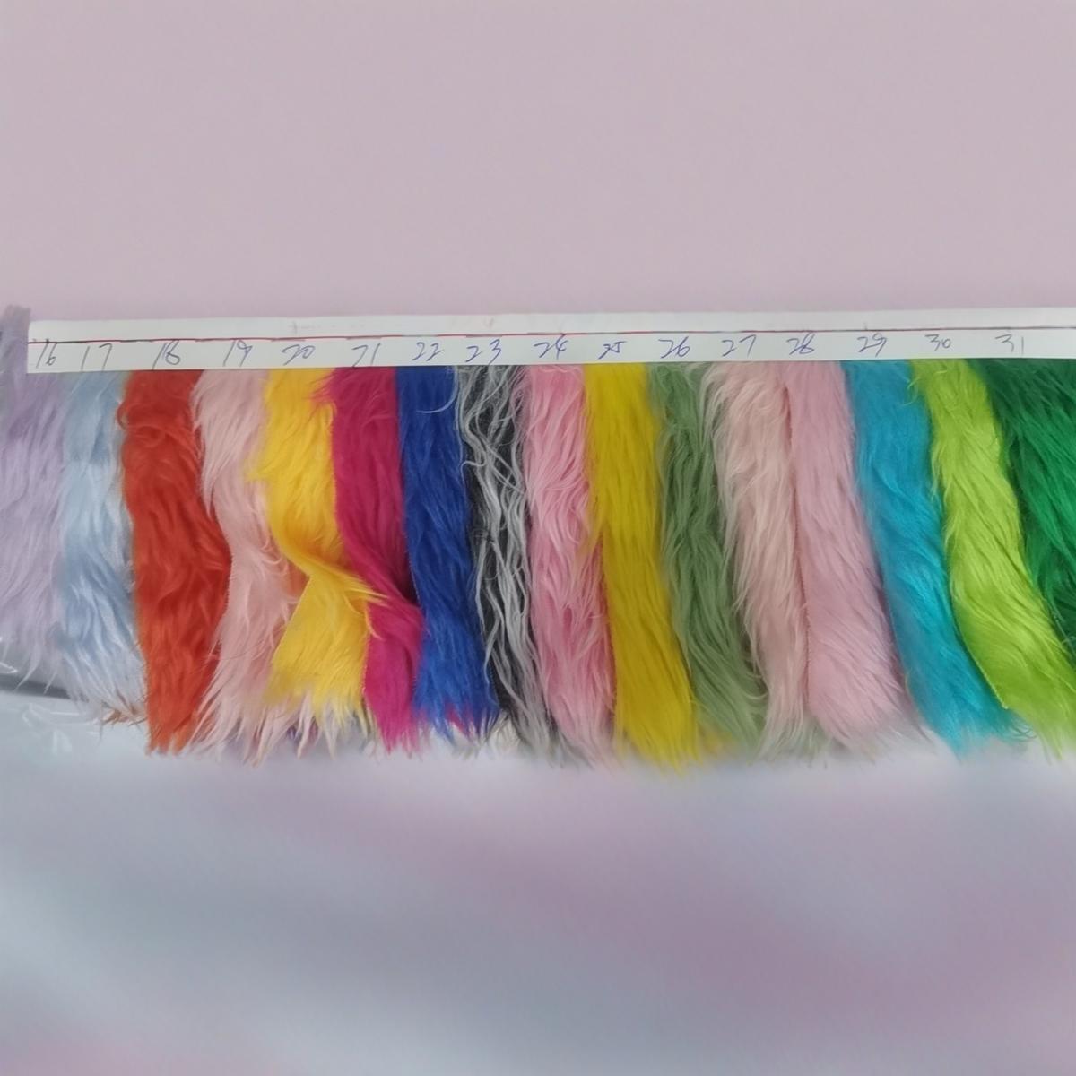 in stock long hair downwater hair long hair fabric wash water rabbit hair 3CM plush cloth downwater hair fabric color hair