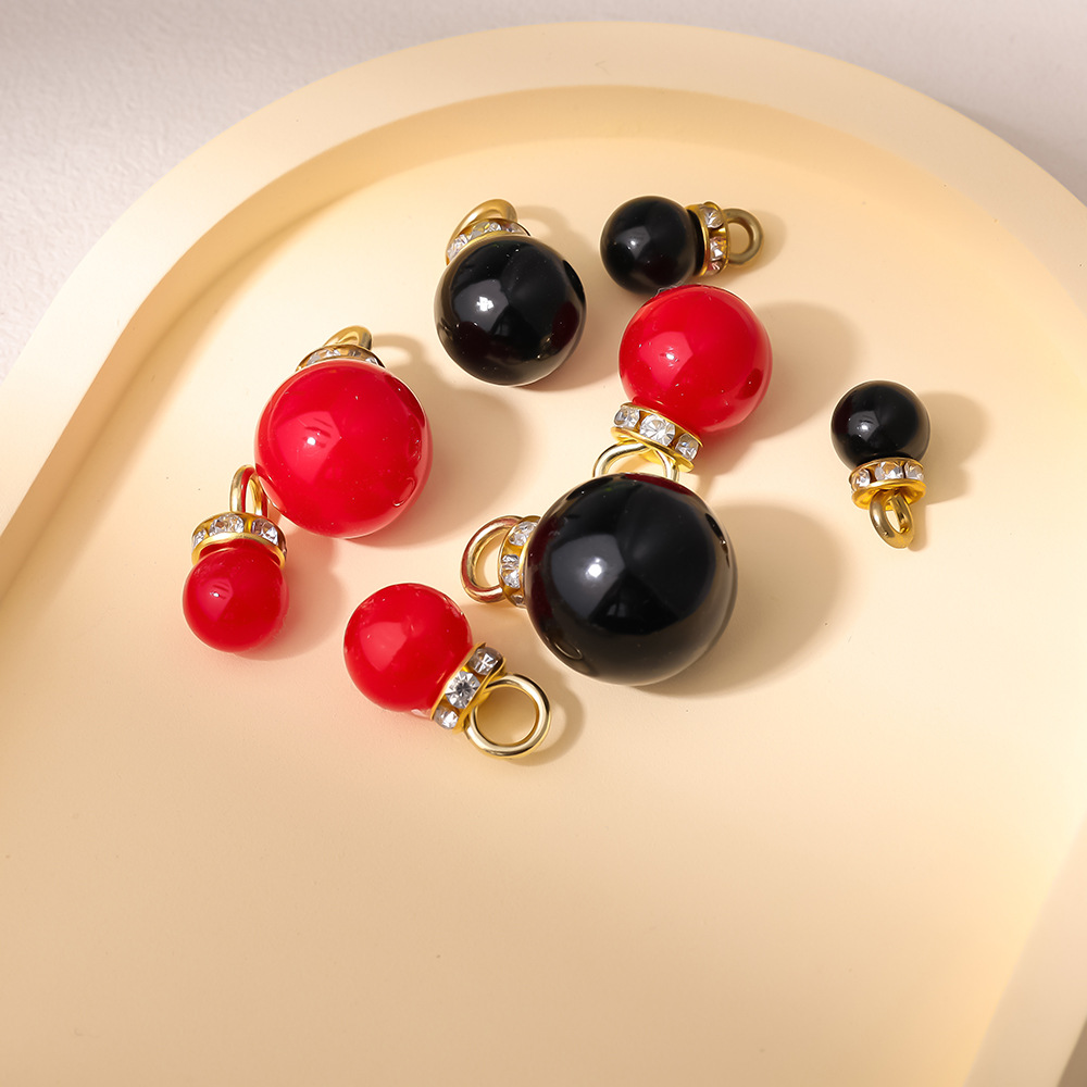 Syang ABS Highlight Pearl Pendant Diamond Imitation Pearl Pendant Garment Accessories Decoration Accessories Pearl Zipper Head