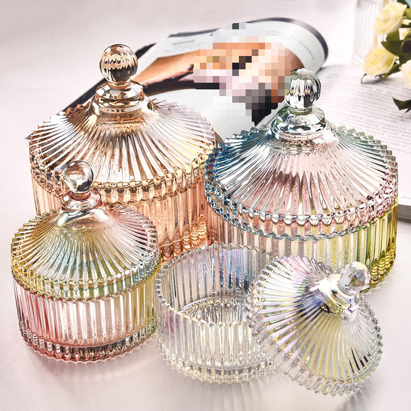 Сахарница в скандинавском стиле, стеклянная, для конфет, сухофруктов, ювелирных изделий