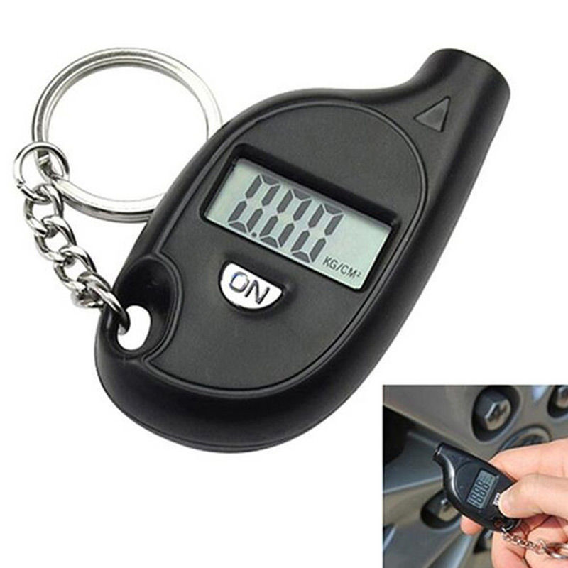 Key chain tire pressure gauge digital display measuring car tire pressure tire pressure gauge tire pressure gauge car buckle
