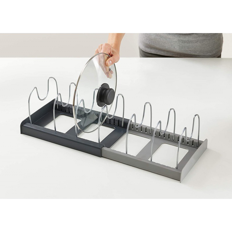 Multi-layer Table Top Stainless Steel Retractable Adjustable Pot Lid Storage Rack Pot Lid Storage Box Stretch Pot Lid Rack