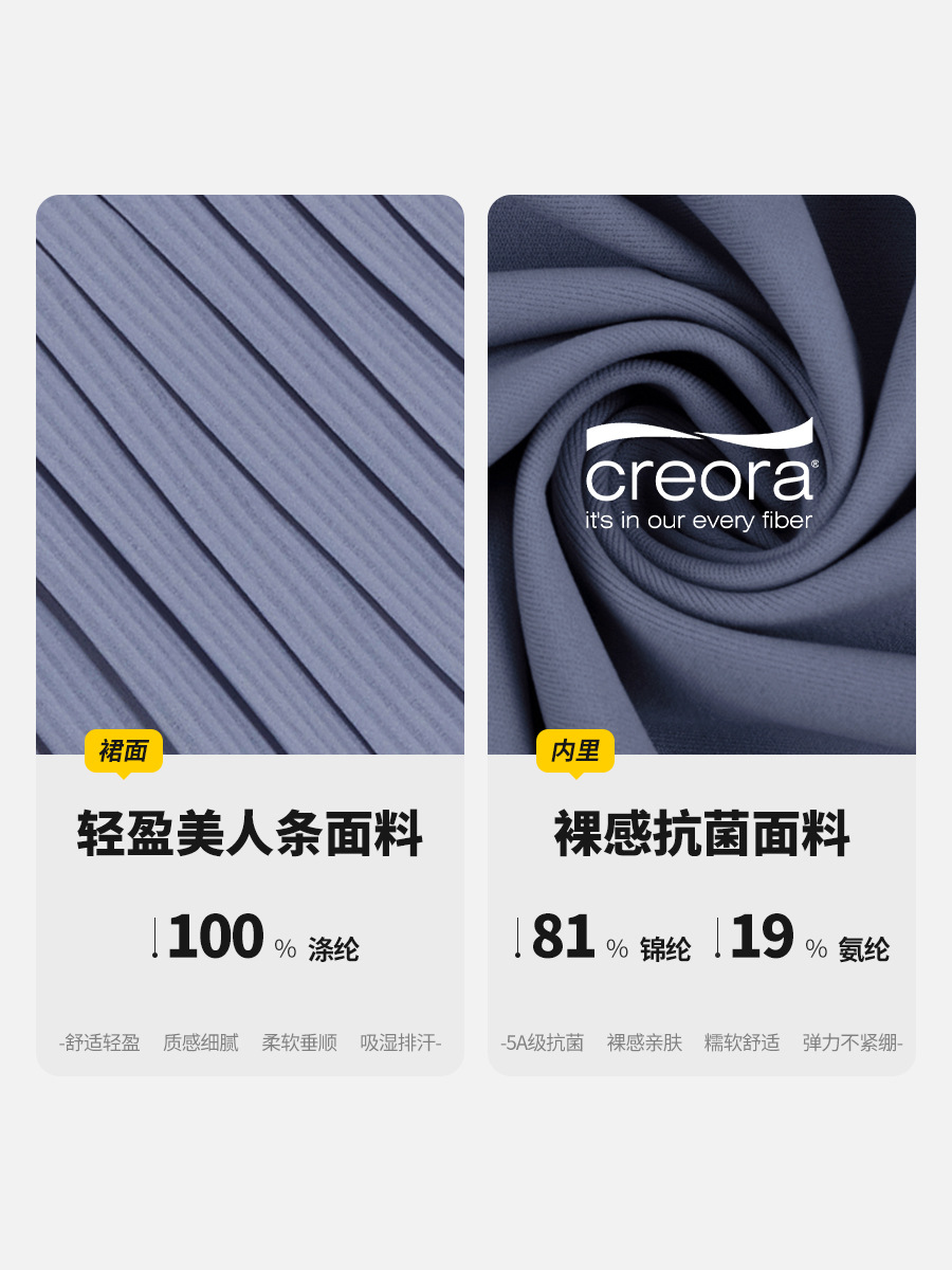 Summer Pleated Fitness Yoga Skirt High Waist Slimming Anti-walking Tennis Golf Running Skirt Women