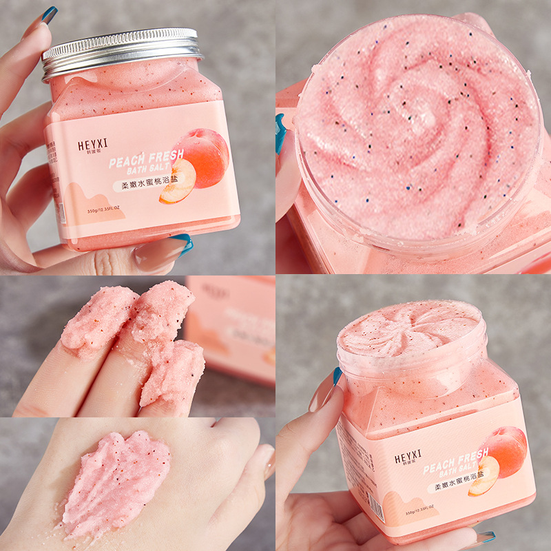 HEYXI Han Yuanxi Fruit Fragrant Bath Salt Back Foot Hand Foot Bath Salt Body Scrub Cream
