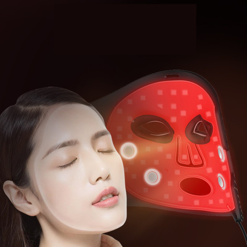 New Household-Use Seven-Color Light Mask Portable Photon Facial Mask Device USB Rechargeable Beauty Mask