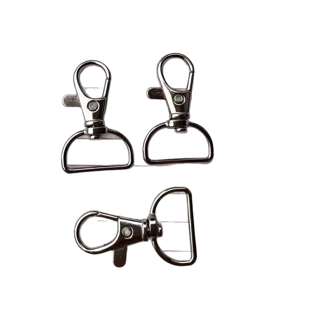 Factory 20mm4g zinc alloy hook dog buckle fish mouth hook metal spring buckle key chain lanyard lobster buckle