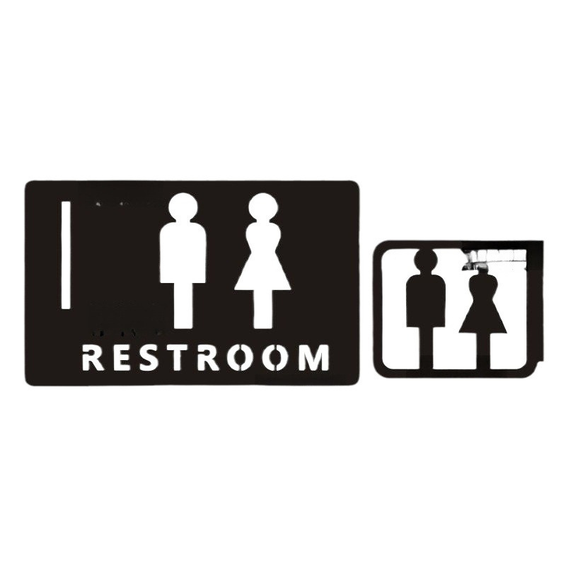 Manufacturer Wholesale Restroom Signs Men's and Women's Toilets Bathroom Bathroom Creative Signs Signs Prompt Signs