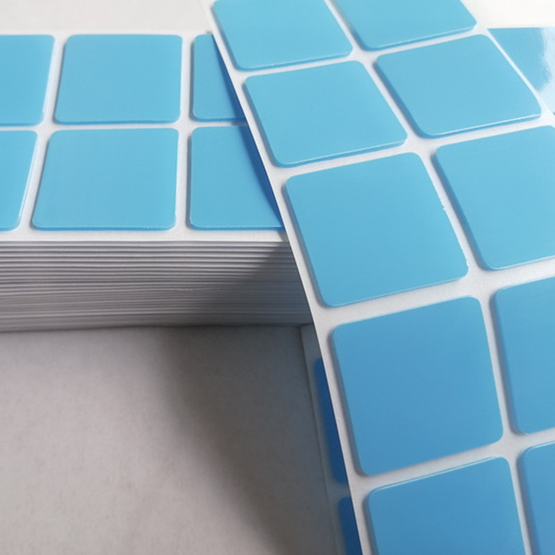 Синий пленочный акриловый бесследный двусторонний скотч, круглый и квадратный, синий прозрачный пленочный нано скотч, резка, высокая вязкость, водонепроницаемый