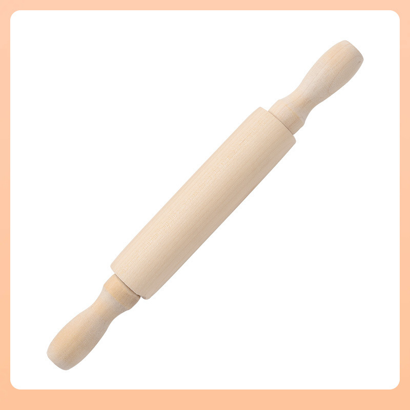 ✅ Wooden Baking Tools for Children, Mini Rolling Pin, Unpainted Small Dough Roller, Household Dumpling Skin Roller