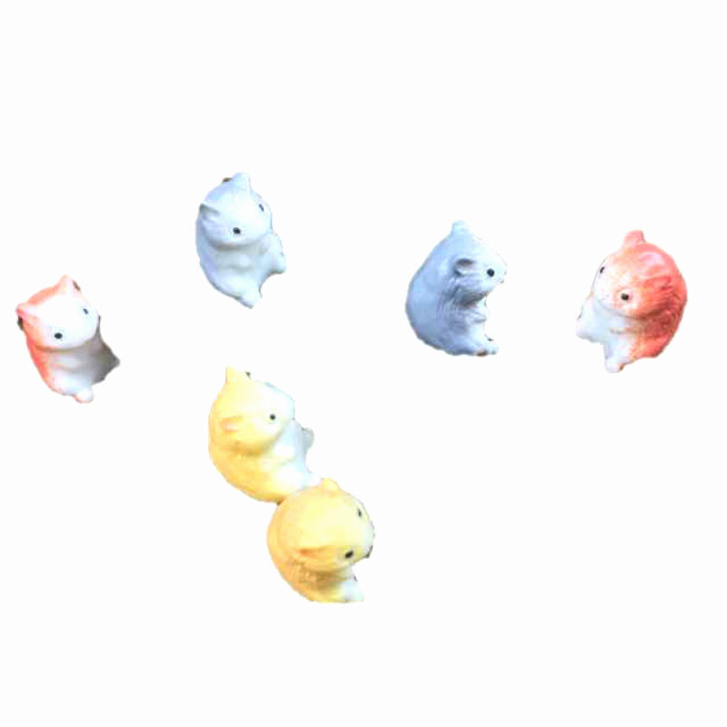Mini Hamster Micro-Landscape Ornaments Cartoon Small Animal Model DIY Landscaping Decoration Accessories Creative Desktop Ornaments