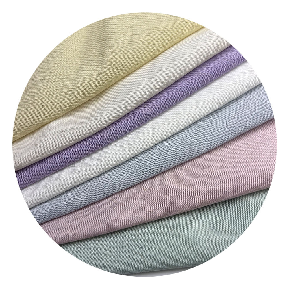 Tencel Linen Fabric 165g Lyocell Linen Plain Woven Clothing Shirt Dress Fabric Wholesale