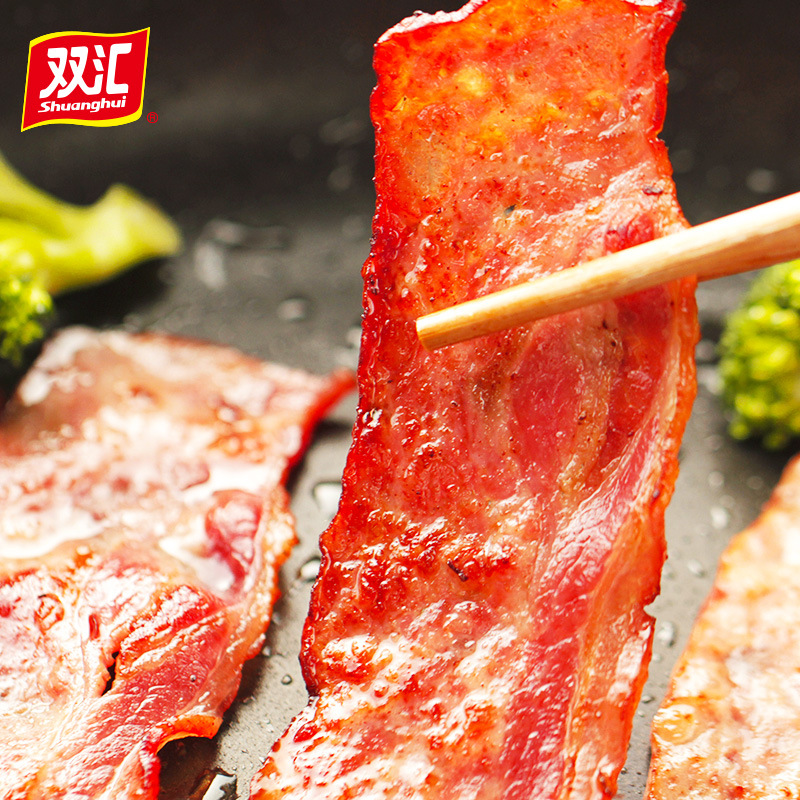 Shuanghui Bacon 240g Breakfast Home Luncheon Meat Sandwich Hand-made Cake Barbecue Pizza Baking Raw Material Commercial