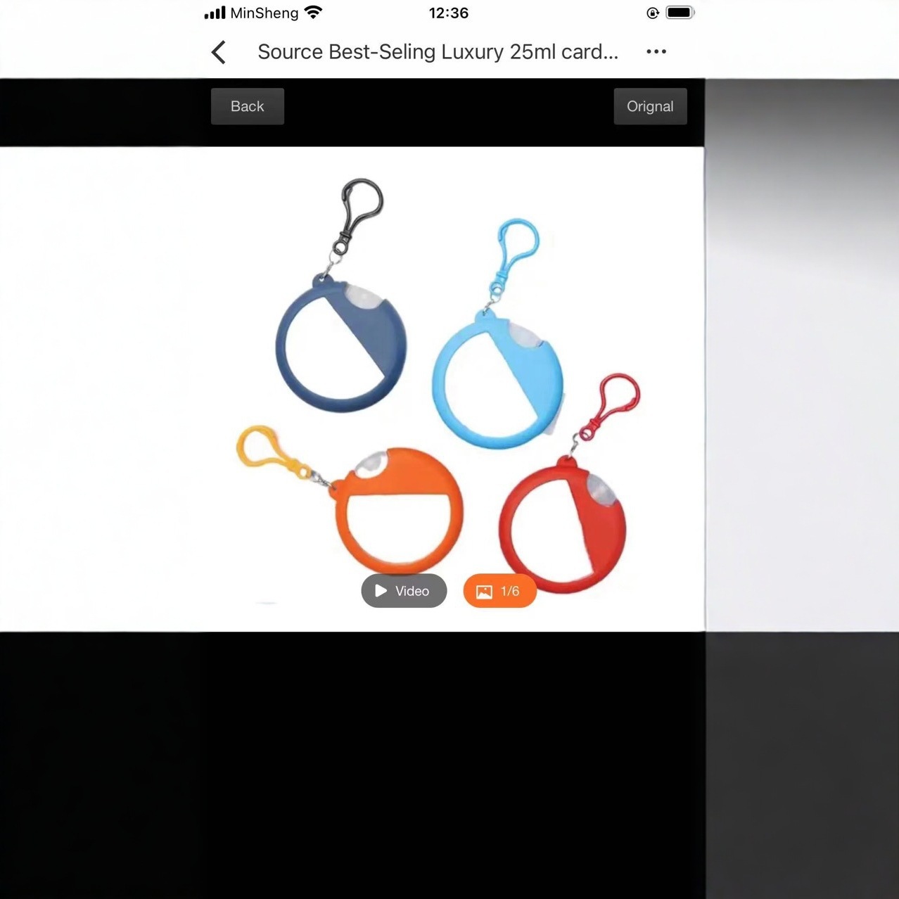 Spot Portable Round Card Spray Bottle Silicone Sleeve Hook Bottle Mosquito Repellent Liquid Perfume Repackaging Small Bottle Export