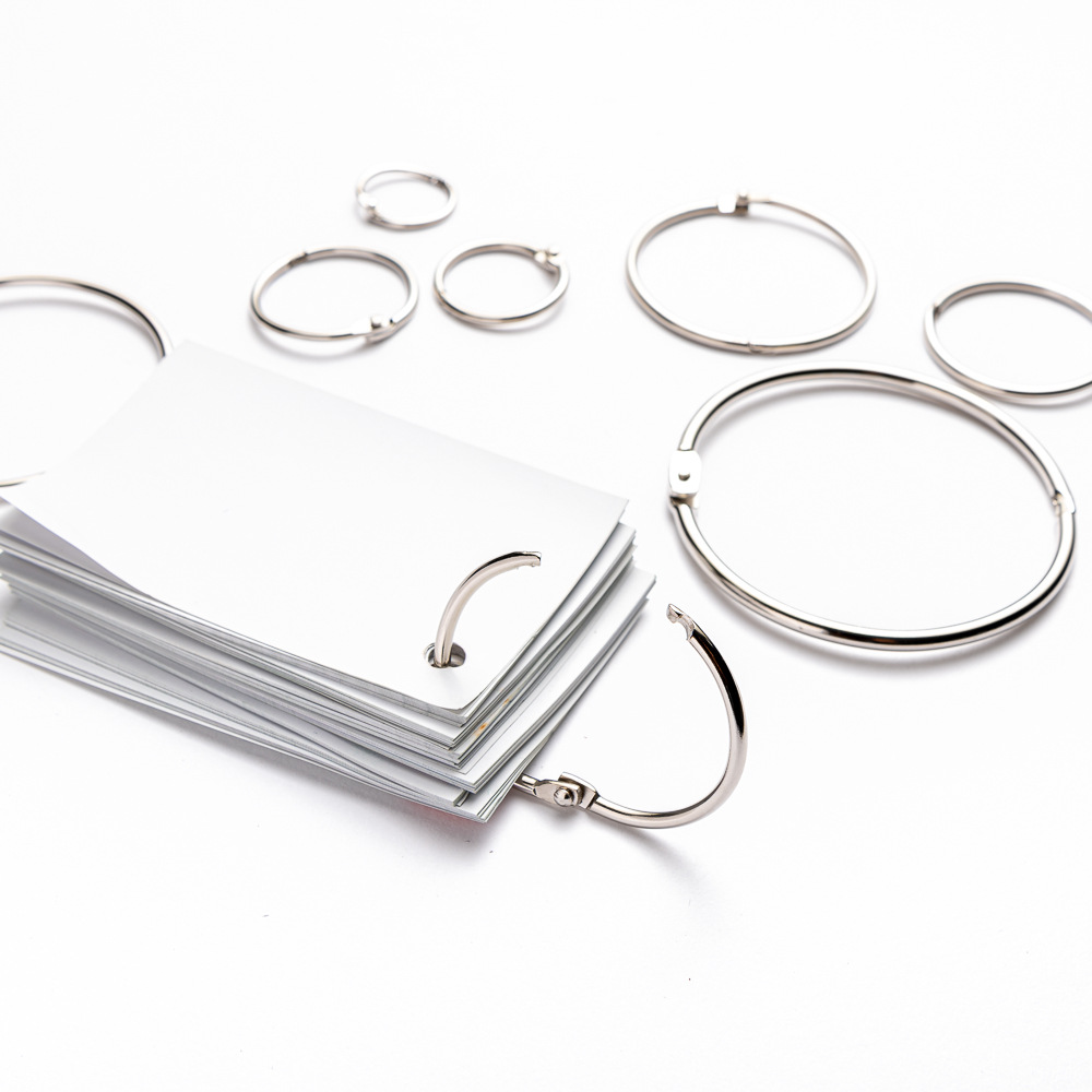 Factory Direct sales card ring metal loose-leaf open ring binding iron ring iron ring shower curtain DIY album Ring book ring 25mm