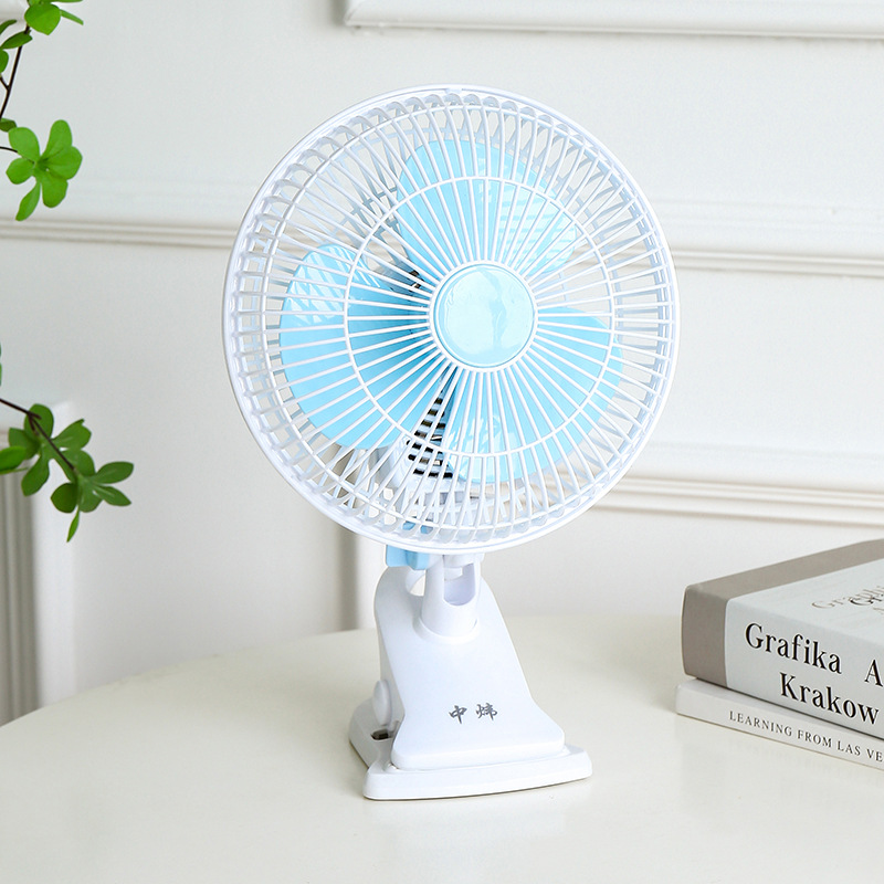 Настольный электрический вентилятор для кровати тихий с качающейся головой малый вентилятор для студенческого общежития малый бытовой зажимной вентилятор