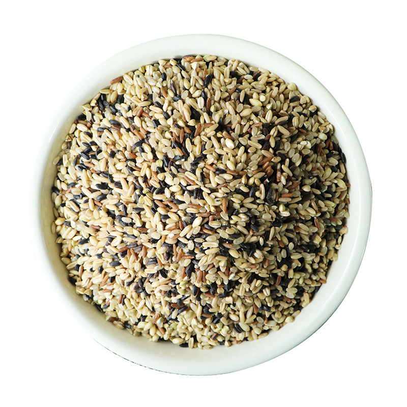 Seven-Color Brown Rice New Rice 2.5kg Pack Meal Replacement Fitness Satiety Red Rice Black Rice Multigrain Porridge Raw Material Seven-Color Rice Oem Oem