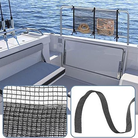 Boat Storage Bag Boat Organizer and Boat Storage Accessories Cargo Mesh Bag Storage Bag