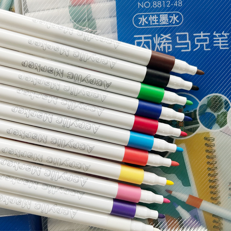 Factory wholesale acrylic marker pen water based paint pen watercolor brush art brush diy graffiti marker pen suit