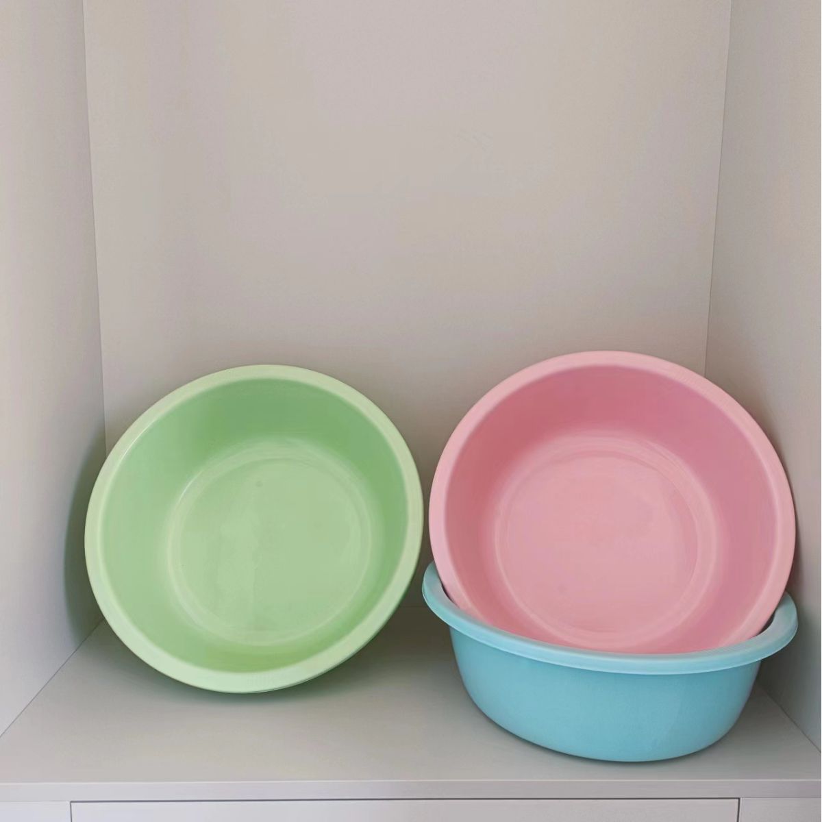 Supply Advertising Printed LOGO Printed Washbasin, Sales Gift Plastic Basin Wholesale Washbasin