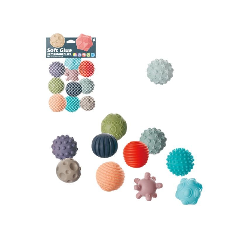 Cross-border Yama Vinyl Soft Rubber Toy Toy for Baby and Baby Bite Boiled Pinch Music Puzzle Early Education Stacking Ball