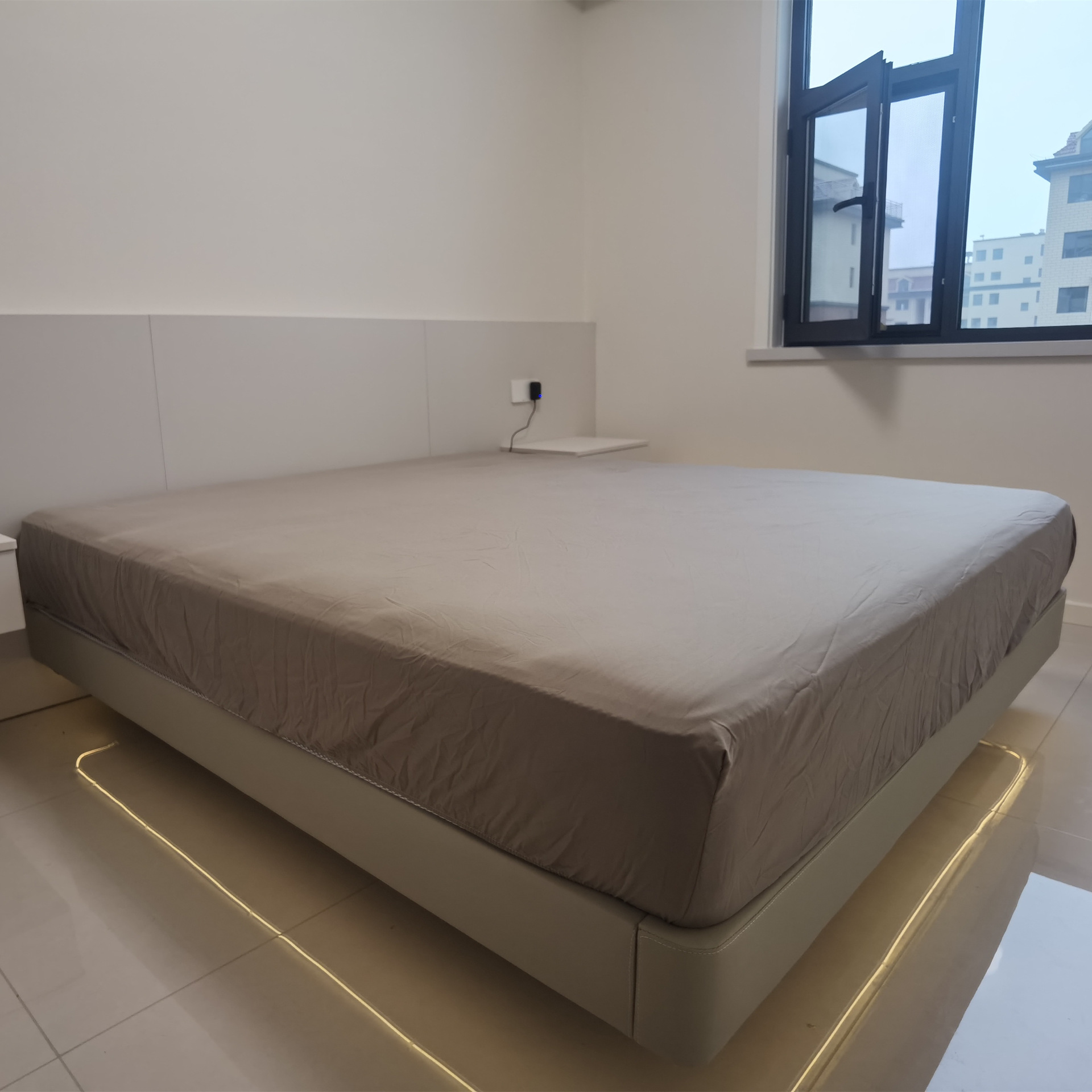 Japanese-Style Tatami Bed Overall Custom Bedroom Platform Bed Storage Integrated Low Bed Solid Wood Frame Tatami Bed