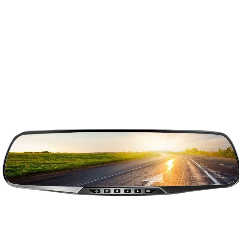 Rearview Mirror Car High-Definition Driving Recorder 2025 New Reversing Image All-In-One Digital Dog Front and Rear Dual Cameras