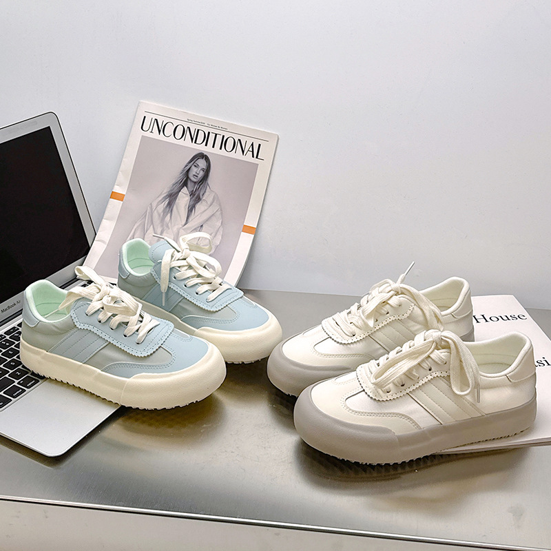 6535 Korean Style Breathable Sneakers Women's Ins Trendy 2024 Summer and Autumn New Niche Low-top All-match Thick-soled Casual Shoes