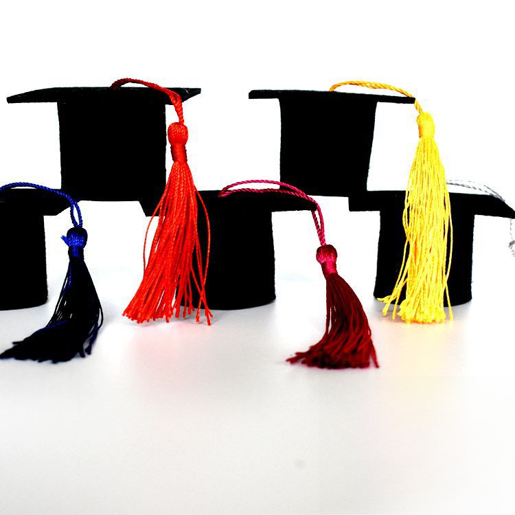 Direct selling flowers wine bottle decoration handmade mini doctor graduation cap Christmas non-woven gift cap wholesale choice