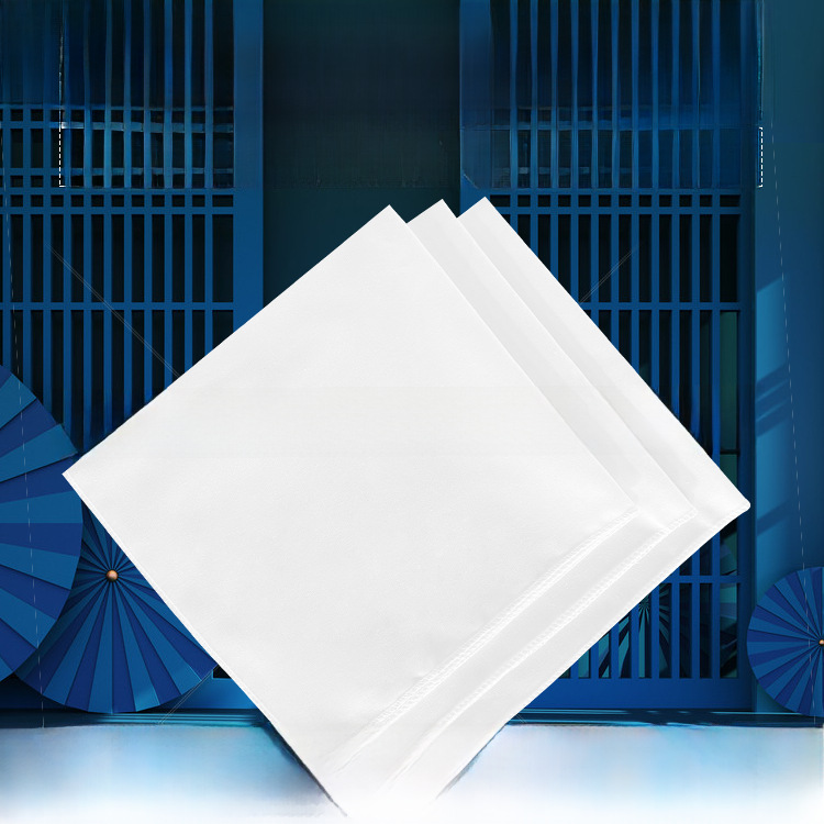 Pure cotton handkerchief tie-dyed wax-dyed kindergarten student school handmade tie-dyed small square towel cotton white cloth wholesale embroidery