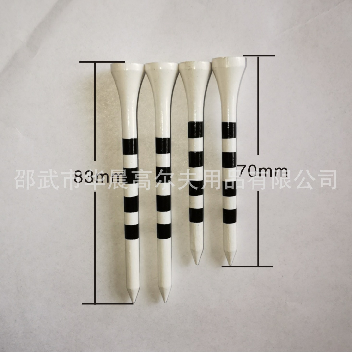 Golf Supplies Accessories Golf Spikes Striped Golf Support Golf Spikes Bag Bamboo Wood Spikes Factory