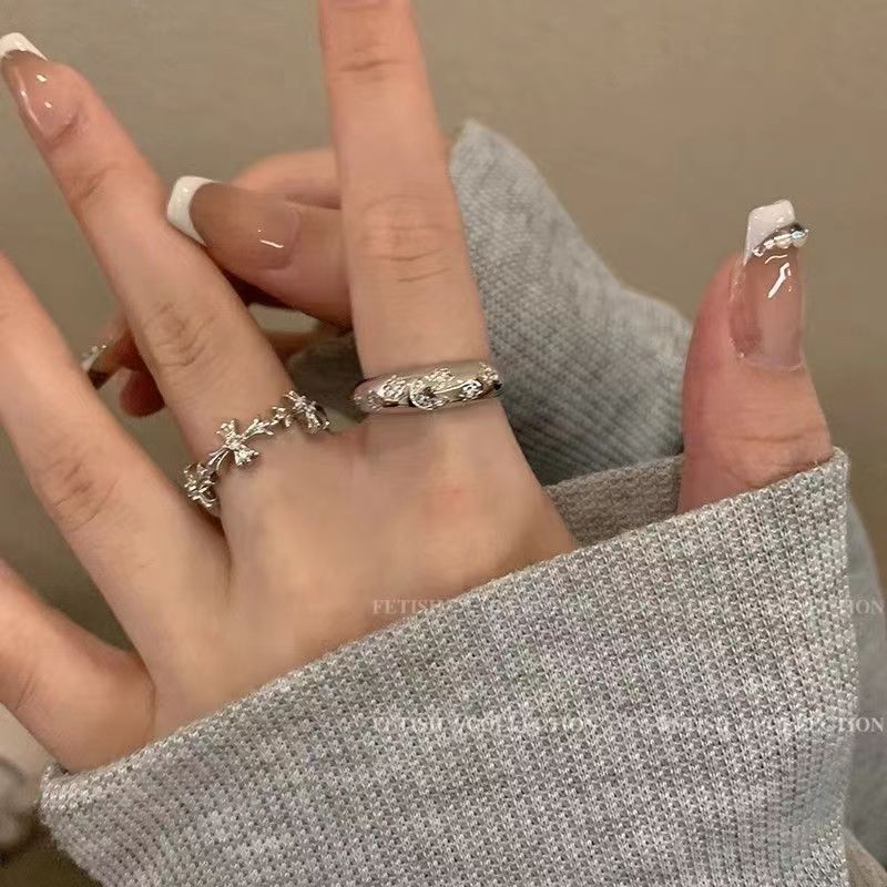 Серебряное кольцо с цирконами, женское кольцо, персонализированное кольцо для пар