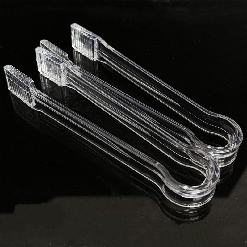 Прямые продажи завода пластиковые прозрачные щипцы для льда с зубцами для буфета, Ktv бара, самообслуживания для барбекю