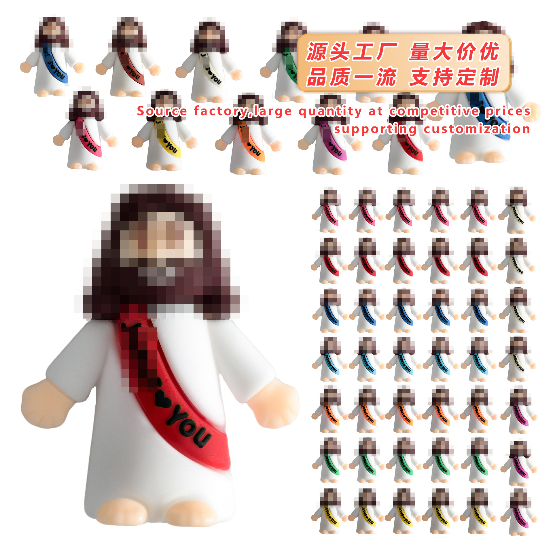 Популярная кросс-граница 2025 Пасхальная декорация подарок фигурка милый мультяшный большой объем на складе оптовый производитель