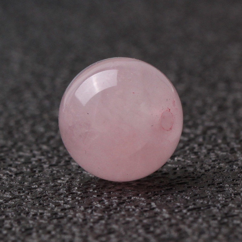 Madagascar Natural Pink Crystal Loose Beads Pink Crystal Handmade DIY Beaded Round Bead Bracelet Bracelet Wholesale