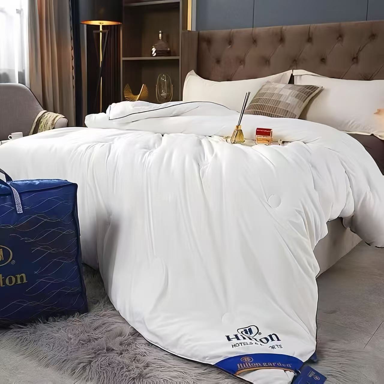 Hilton Hotel Silk Quilt Spring and Autumn Quilt Cotton Air-conditioning Quilt Student Winter Quilt Core Hotel Homestay Gift Quilt