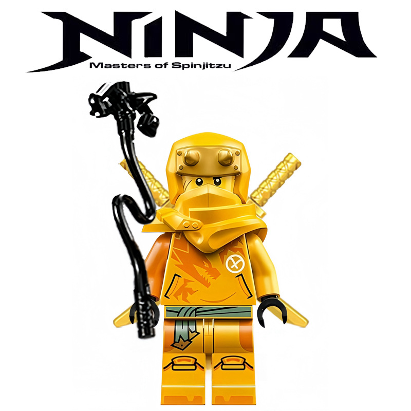 [Cross-Border] Rise of Shenlong 17Th Season Ninja Lloyd Arin Solara Puzzle Building Block Doll Foreign Trade