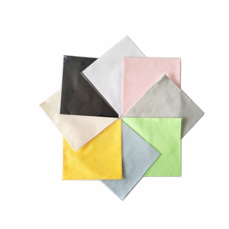 Factory printable logo deerskin velvet Island silk suede microfiber independent packaging glasses cloth wholesale