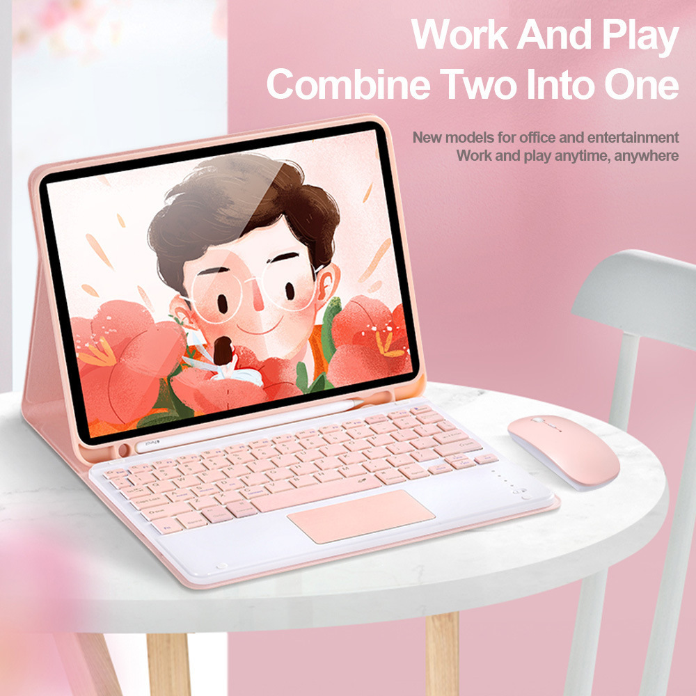 Чехол с защитой для клавиатуры Bluetooth iPad Apple 13, 2025Air7, кожаный, Magic Control, Pro11, мышь, Mini6