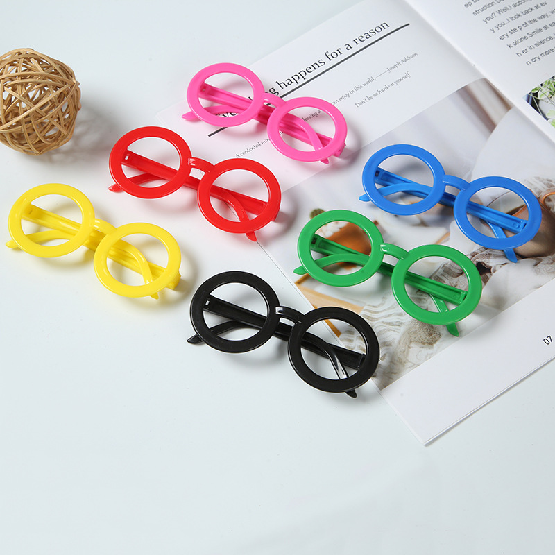 Plastic PP children's toy glasses alalalei cute cartoon glasses frame without lens personality fashion frame