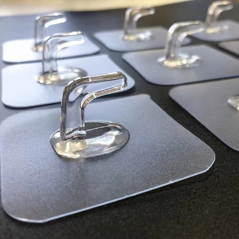 Strong sticky hook horn hook Wall self-adhesive hook bedroom kitchen bathroom wall non-perforated viscose plastic hook