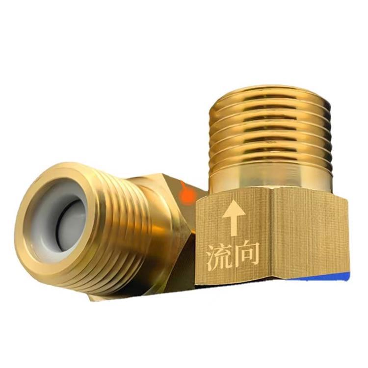 One-way check valve 4 points inner wire flow outer wire toilet toilet check valve reverse check valve anti-backflow valve pure copper